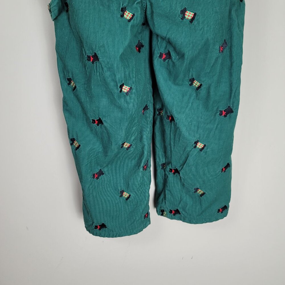 Lilly Pulitzer Scottie Dogs Corduroy Overalls Size 6X - Picture 9 of 11